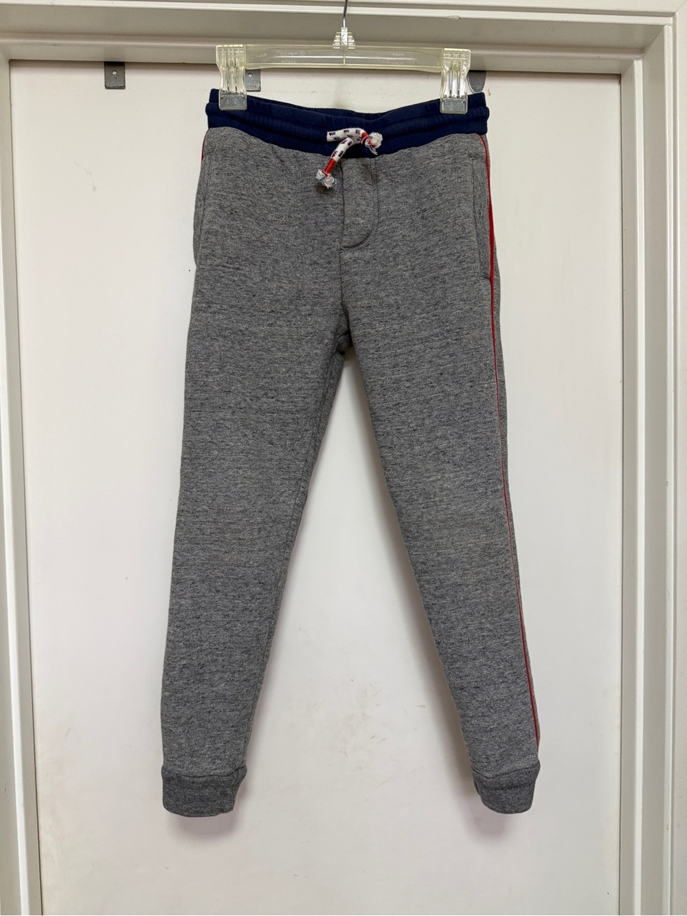 Boden boys' grey marl sweatpants - size 7Y